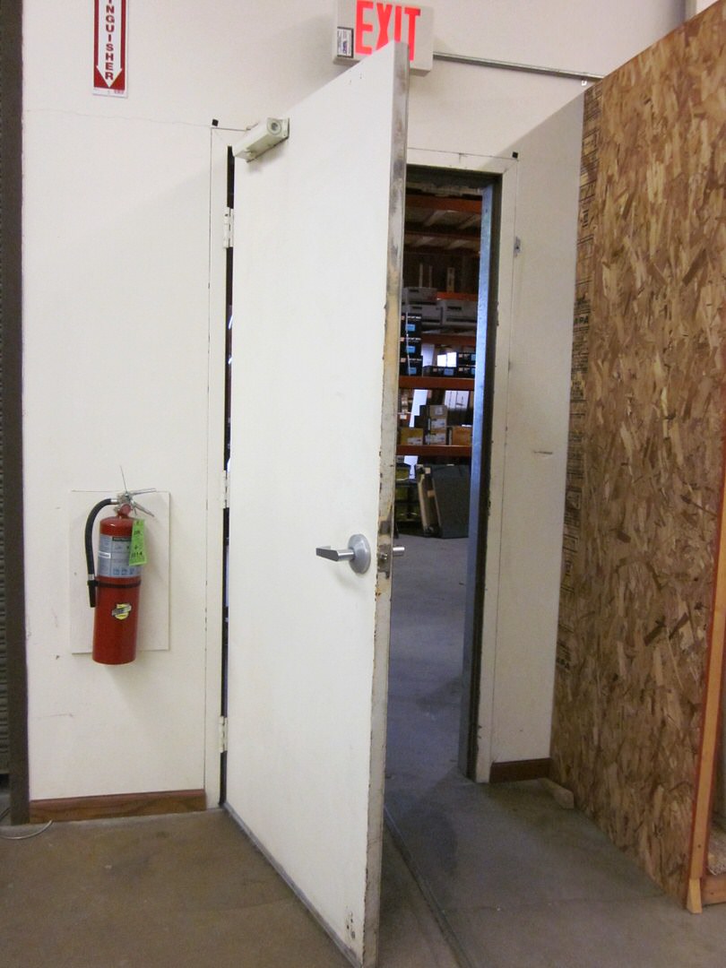 Metal shop / commercial door open